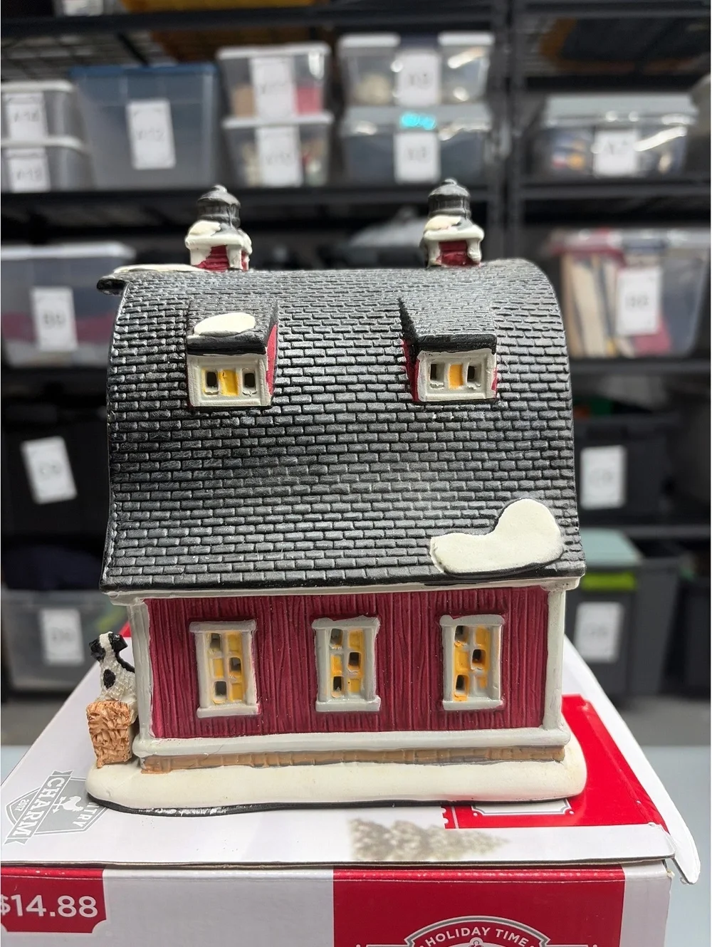 Pleasantville Farm Holiday Time Village Barn Country Charm 2017 NO LIGHT